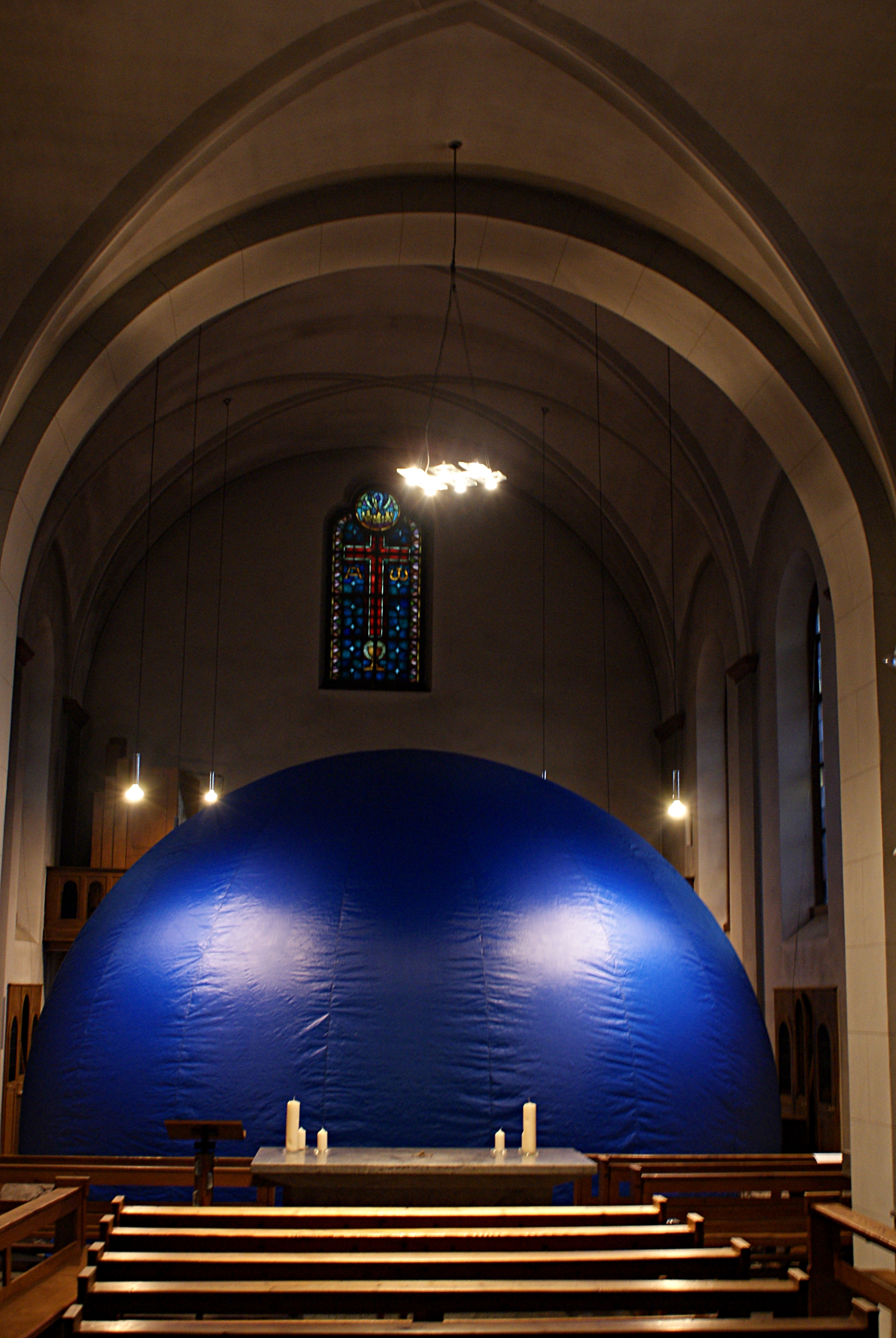 Fulldome Cinema im ehem. Kapuziner Kloster in Dieburg. Bild: Natascha Rehberg